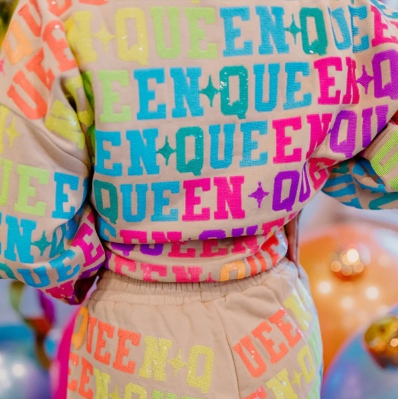 Queen of Sparkles Sequin Sweatshirt - Picture 2 of 3